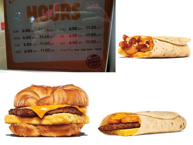 Burger King Menu