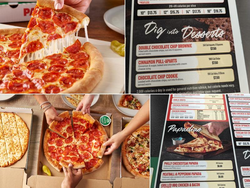 Papa Johns Pizza Menu