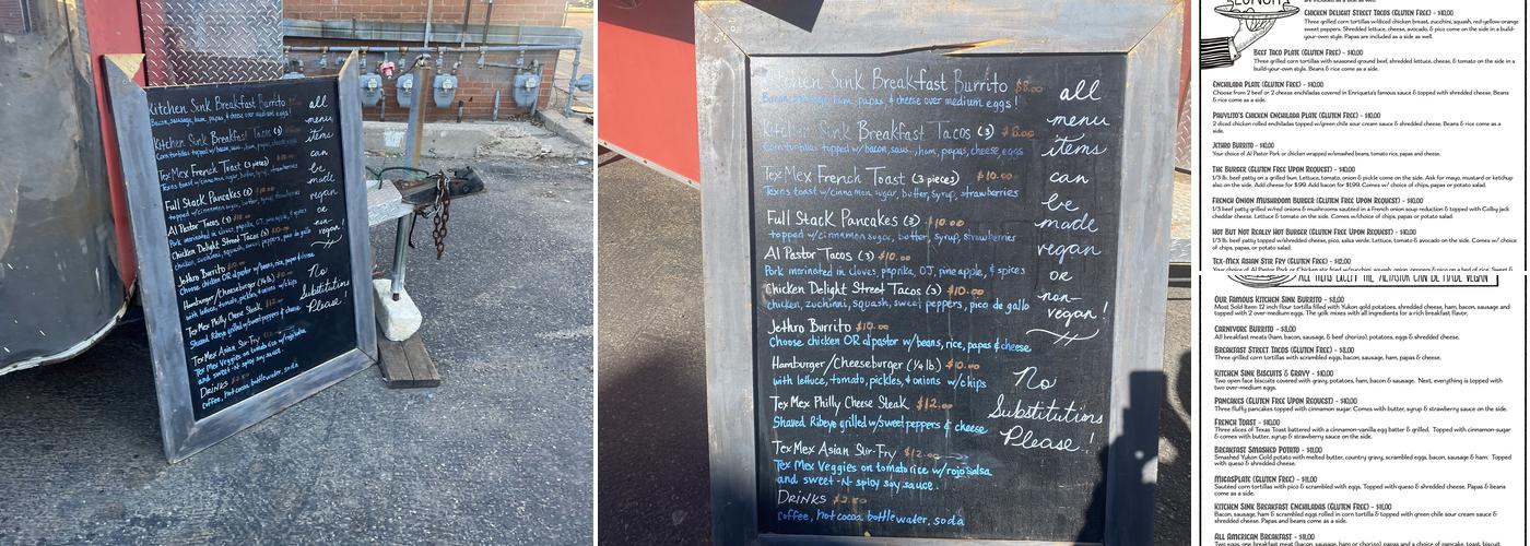 The Brunch Truck of Amarillo Menu