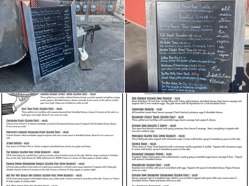 The Brunch Truck of Amarillo Menu