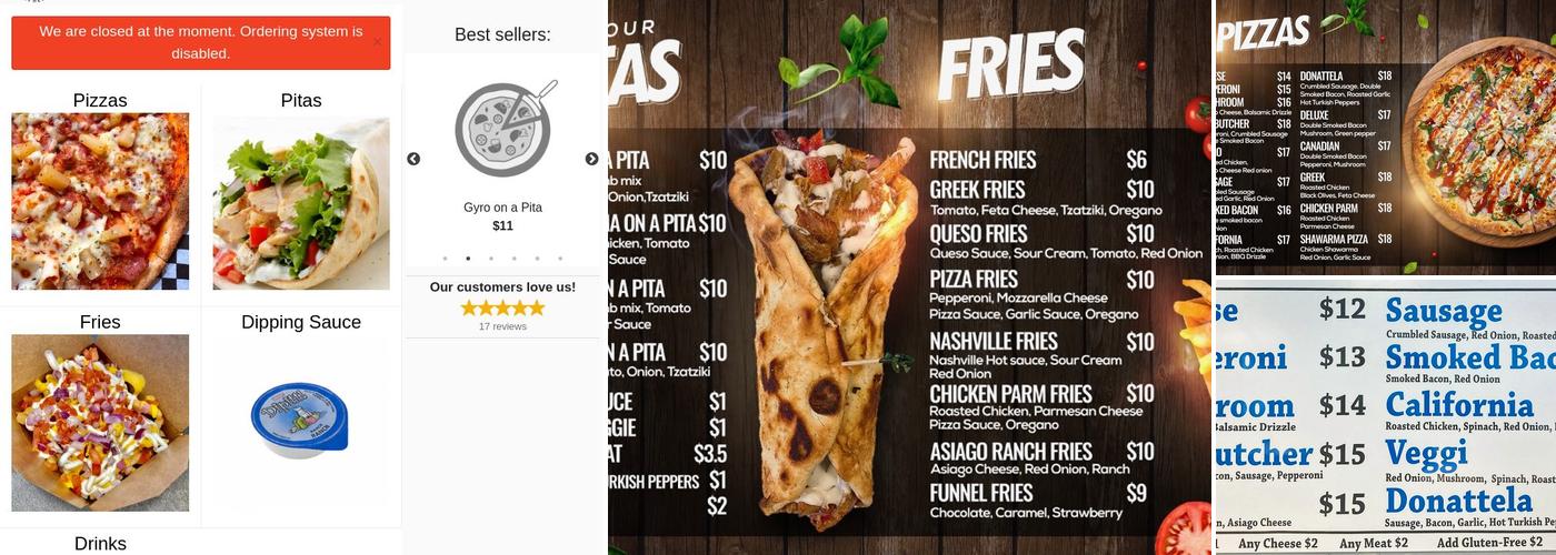 Gyros & Pizza Express Menu