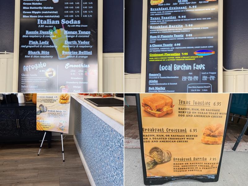 Birchin Lane Coffee Company Menu