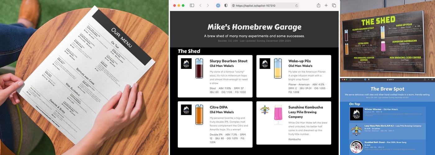 Cardinal Craft Brewing Menu