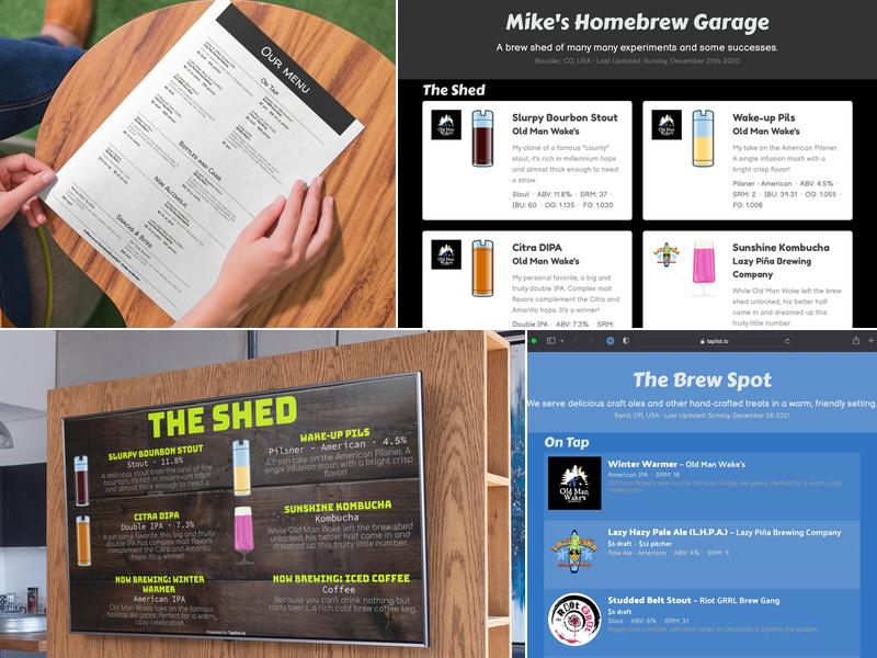 Cardinal Craft Brewing Menu