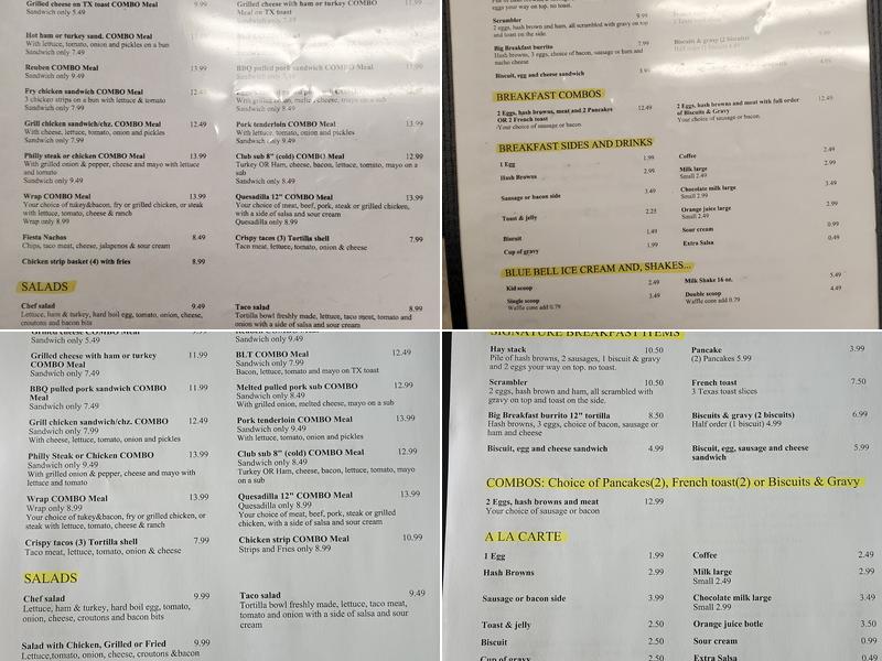 Eggo's Cafe Menu