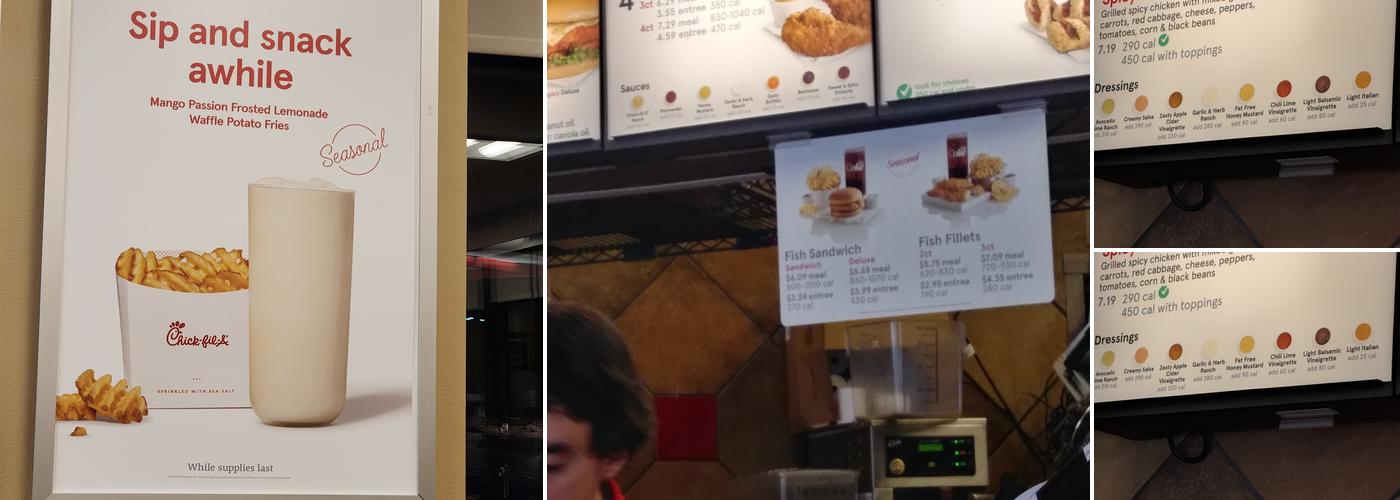 Chick-fil-A Menu