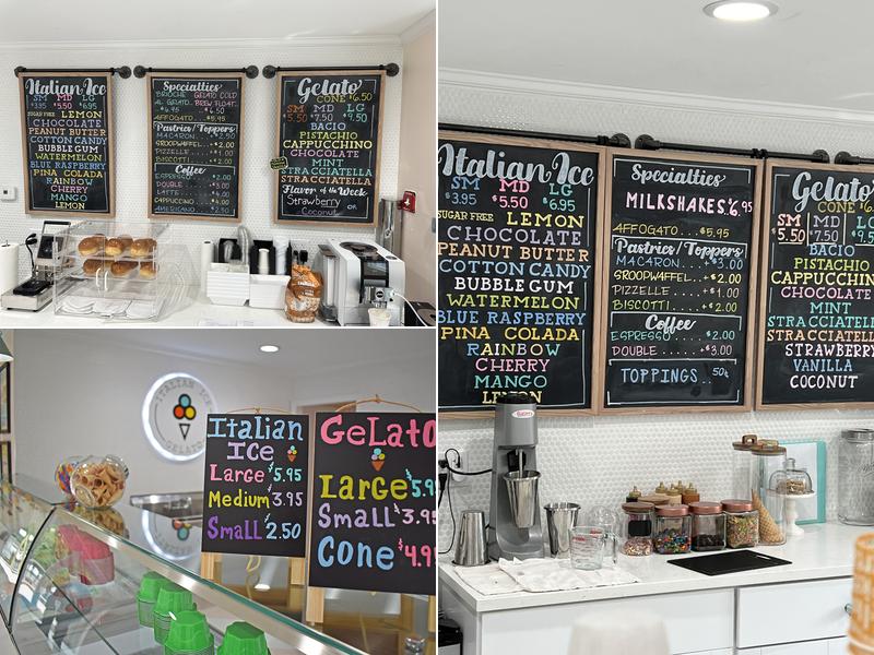 Dolce Italian Ice & Gelato Menu