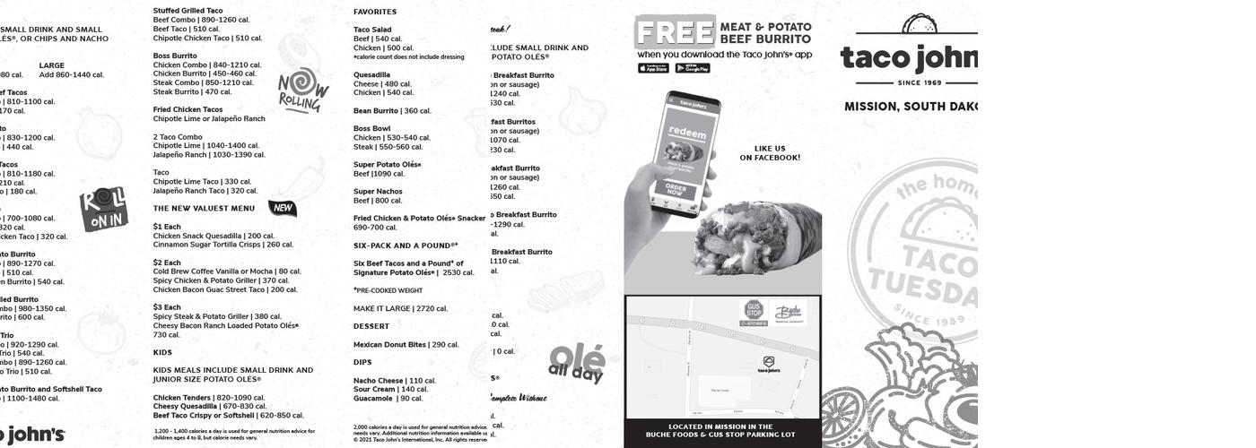 Taco John's Menu