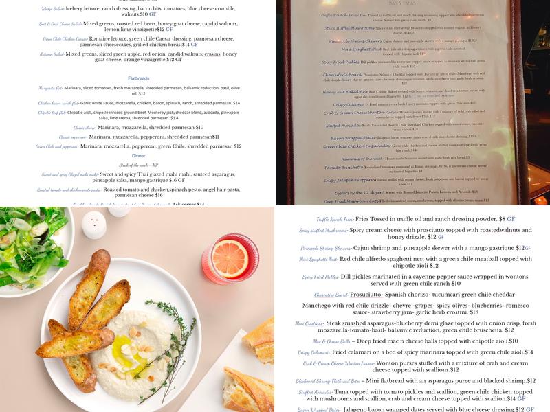 Damacios Bar & Tapas Menu