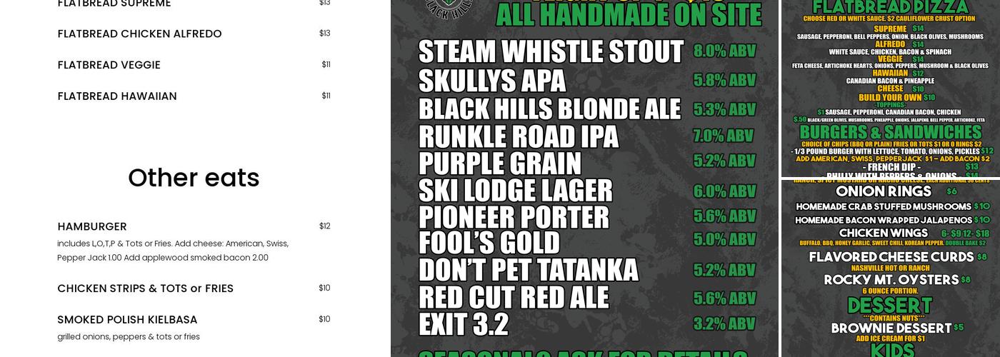 Sturgis Brewing Company Menu