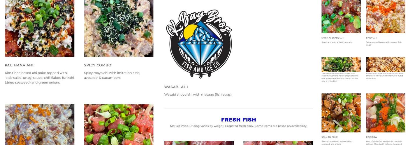 K.Bay Bros Fish & Ice Menu