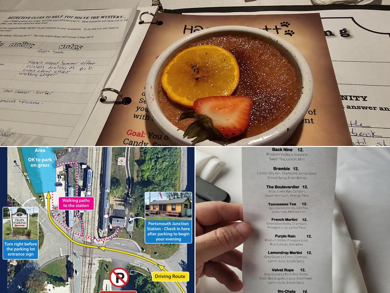 Grand Bellevue Rail Dining Experience Menu