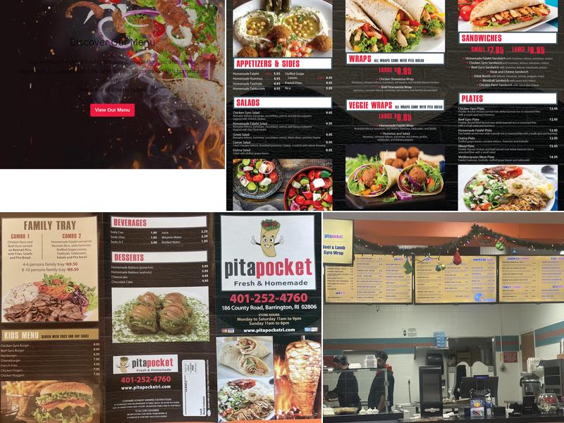 pitapocket + bubbletea Menu