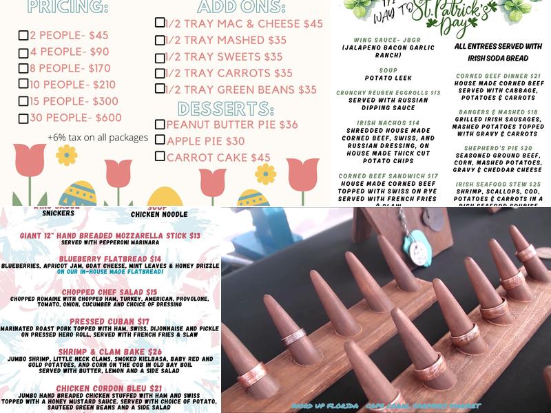 Rustica Artisan Menu