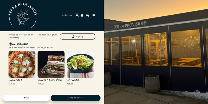 Serra Provisions Menu