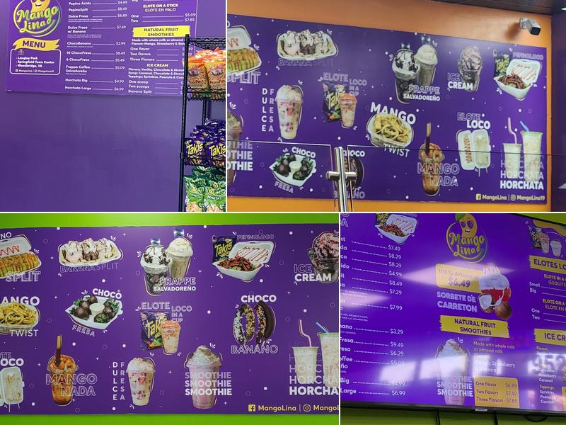 MangoLina - Woodbridge Menu