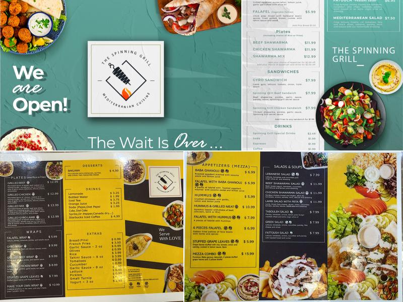 The Spinning Grill Menu