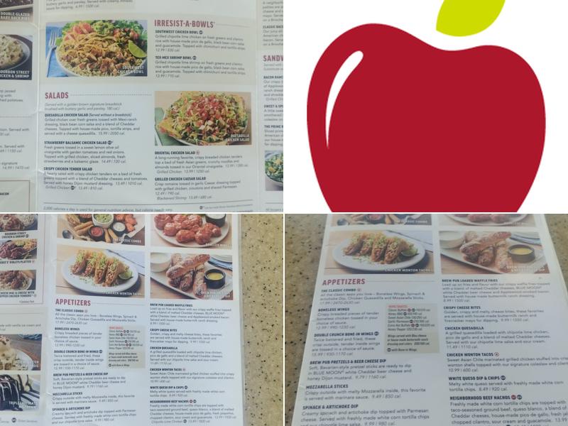 Applebee's Grill + Bar Menu