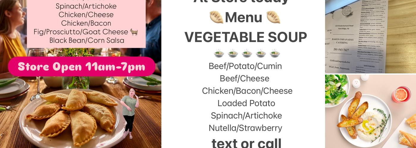 Girl from Empanada Menu