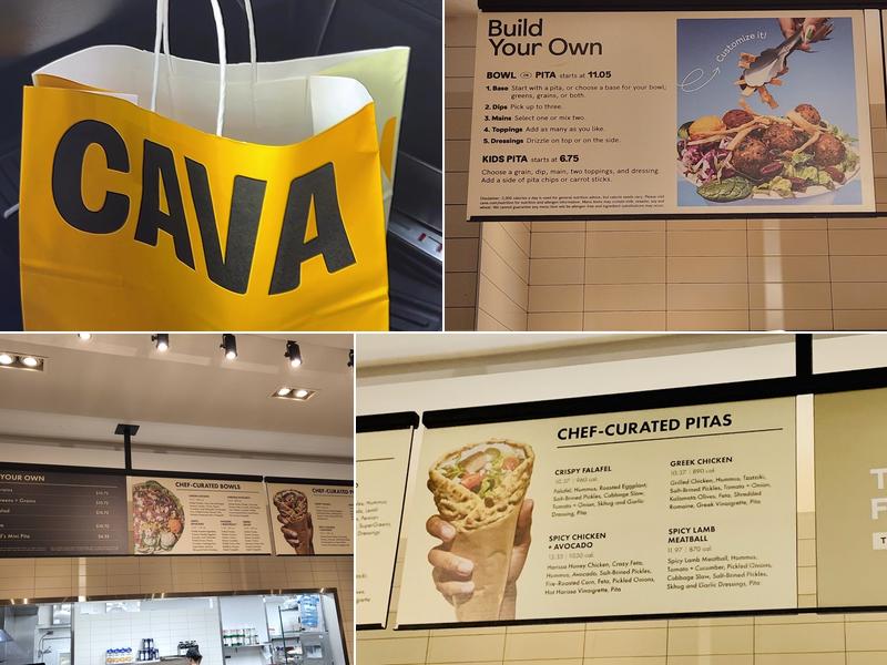 CAVA Menu