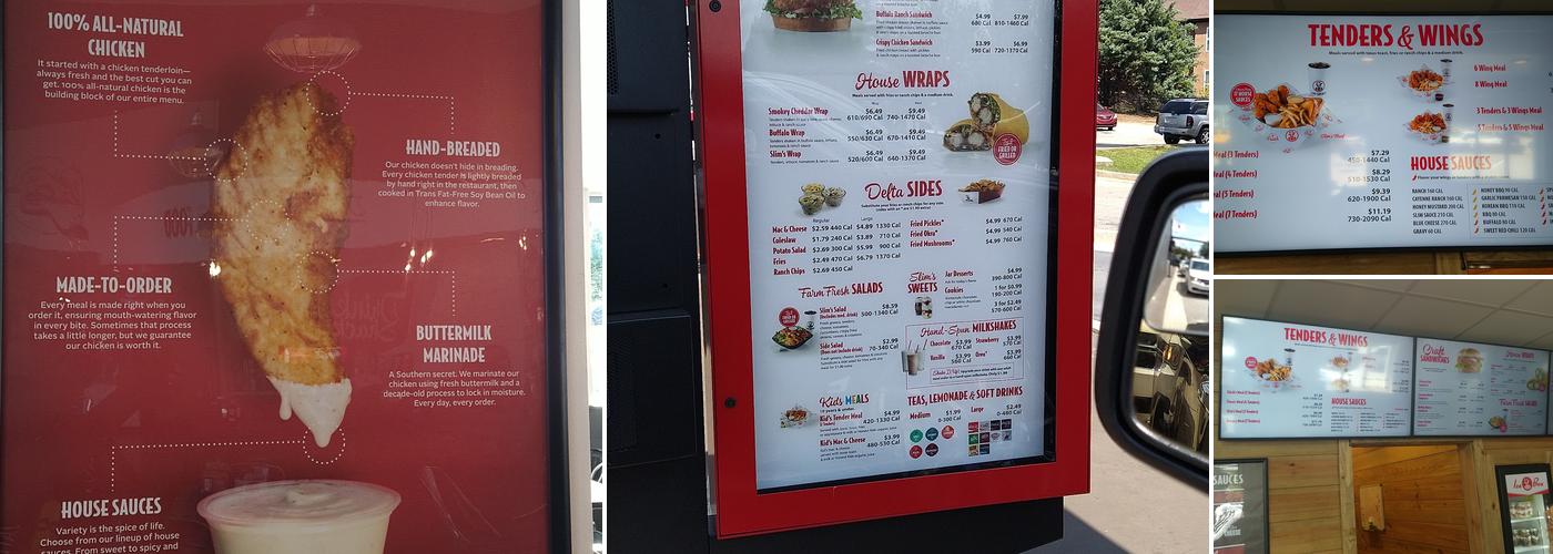 Slim Chickens Menu