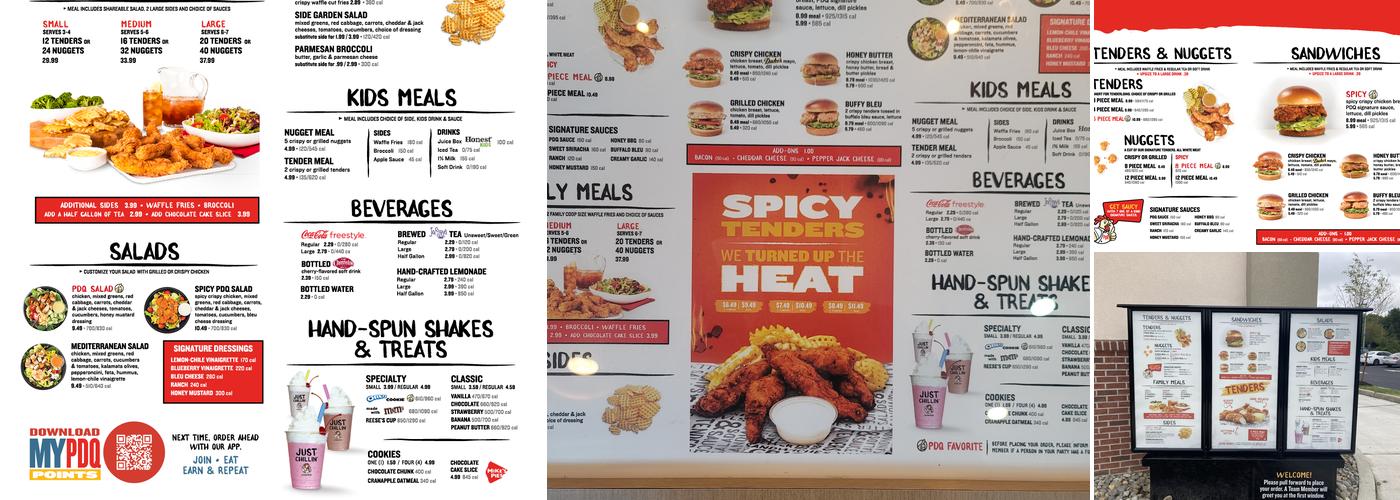 PDQ Chicken Menu