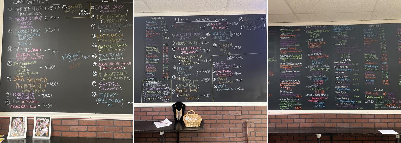 Millz Wad Up Dough! Menu