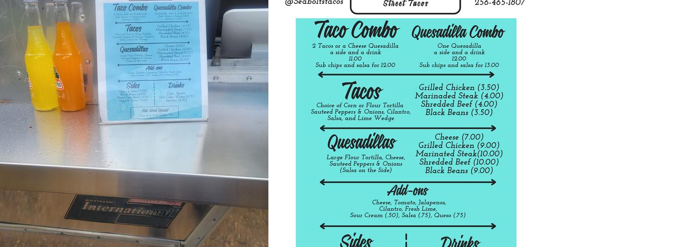 Seabolt's Street Tacos Menu