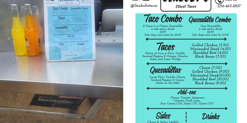 Seabolt's Street Tacos Menu