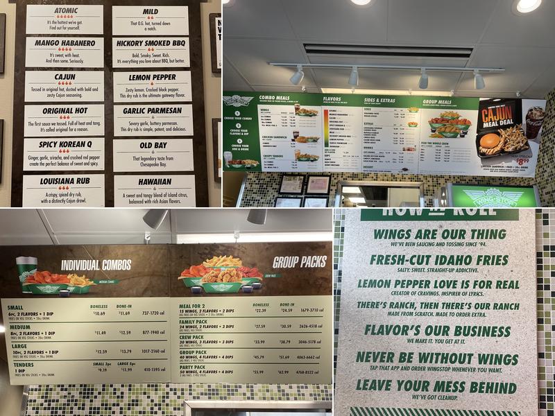 Wingstop Menu