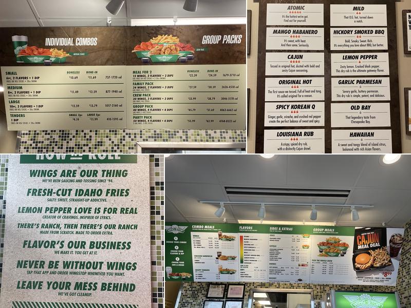 Wingstop Menu