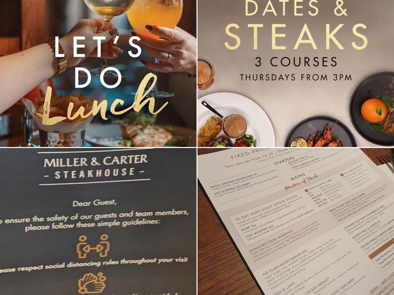 Miller & Carter Chertsey Menu
