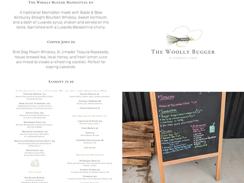 The Woolly Bugger at Sankoty Lakes Menu
