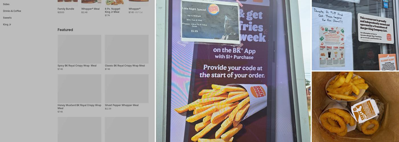 Burger King Menu