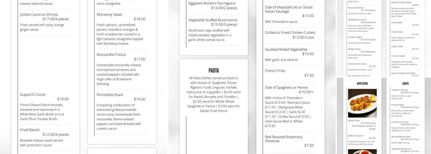 Filetto's Commack Menu