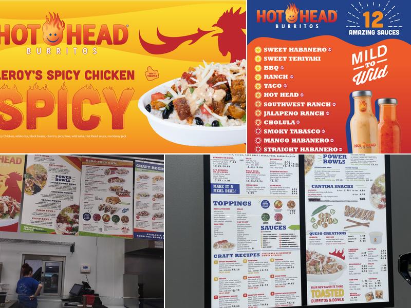 Hot Head Burritos Menu