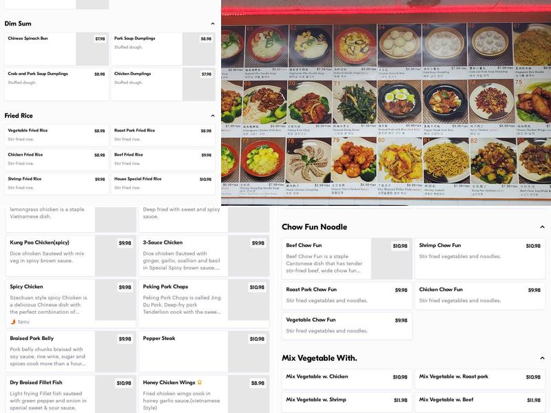 Feli Chinese Restaurant Menu