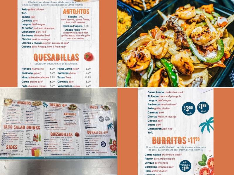 Tacos California Menu