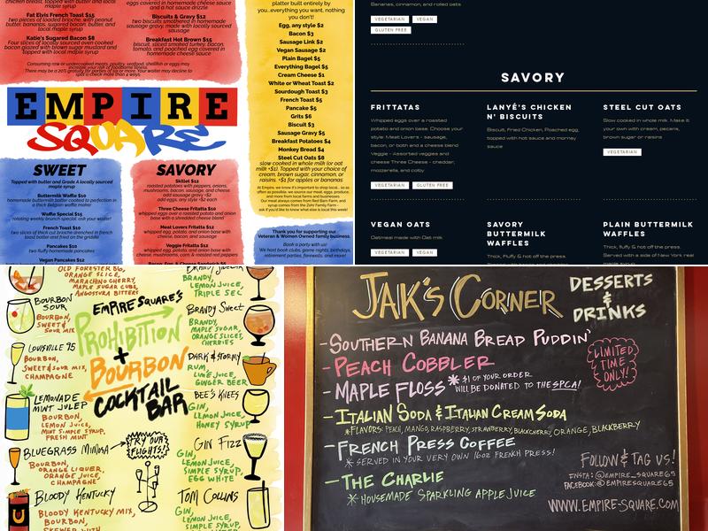 Empire Square Menu