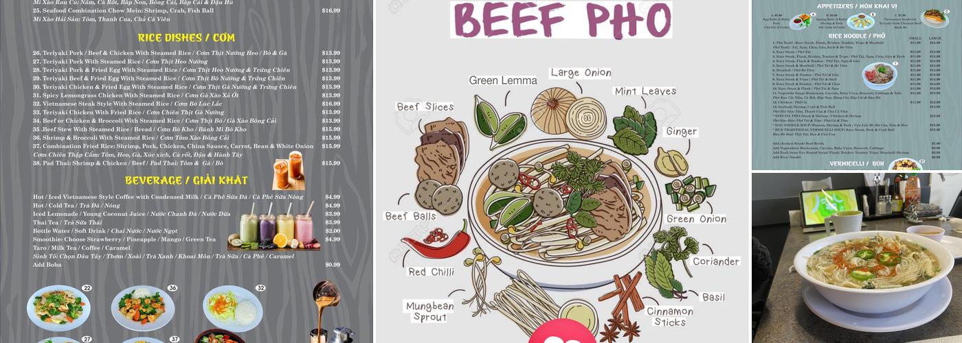 Pho Yeah! Menu