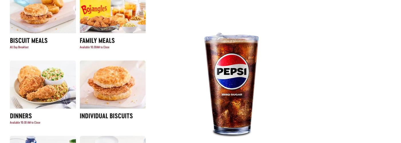 Bojangles Menu