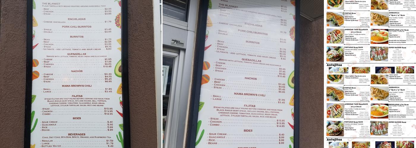 FAST TACO BY LUPITAS MEXICAN STORE LLC Menu