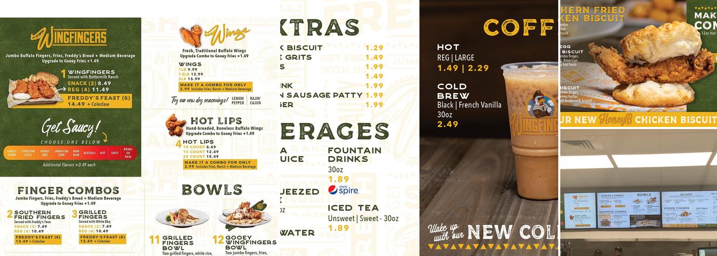 Wingfingers Menu