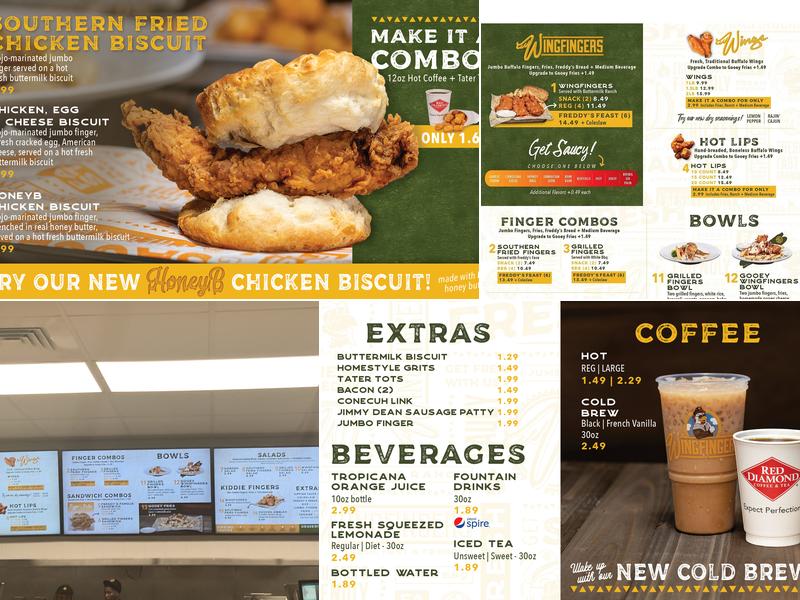 Wingfingers Menu