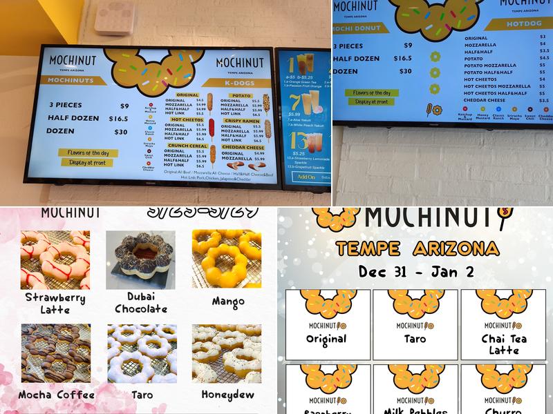 Mochinut Tempe Menu