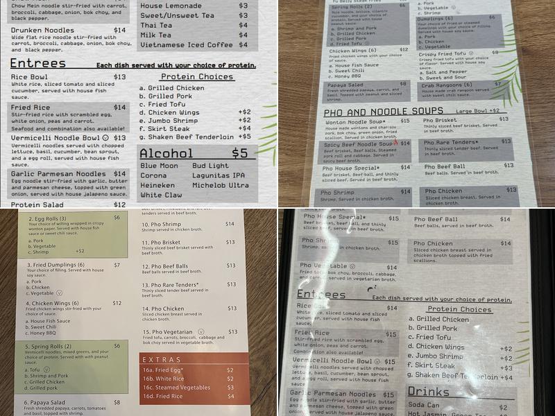 Fu Belly Menu