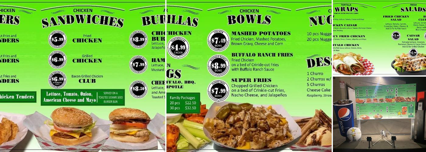 Chickadees Restaurant Menu