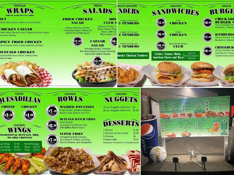 Chickadees Restaurant Menu