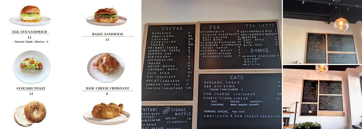 Coffee Signal Menu
