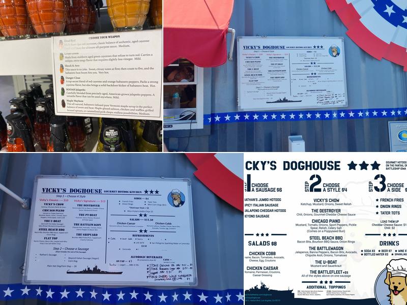 Vicky's Doghouse Menu